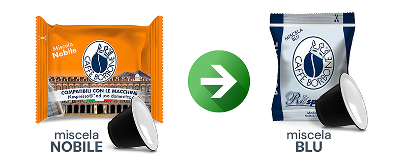 Le capsule Nobile non sono disponibili online. La miscela equivalente è la Blu a un prezzo super scontato per te