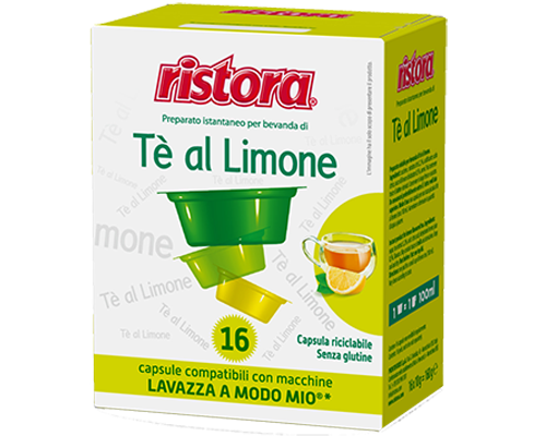 Immagine di Ristora Tè al limone 16 capsule compatibili Lavazza A Modo Mio