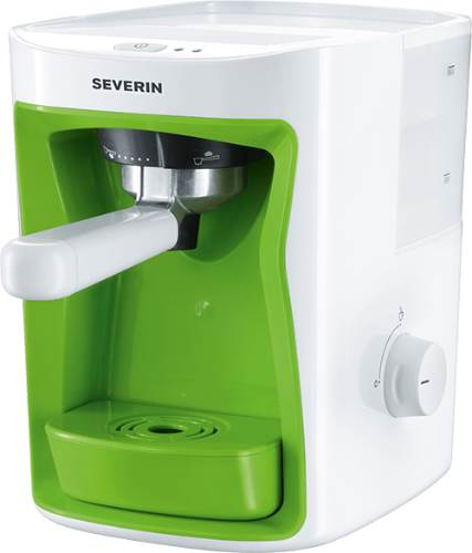macchina-espresso-severin-cubo-verde-e-bianca