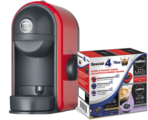 macchina-lavazza-a-modo-mio-minu-rossa-128-capsule