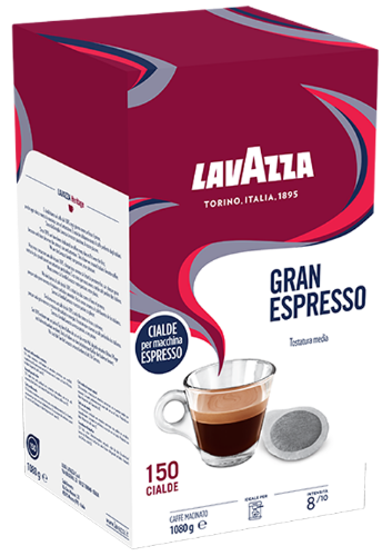 150 cialde ESE 44 mm Lavazza Gran Espresso