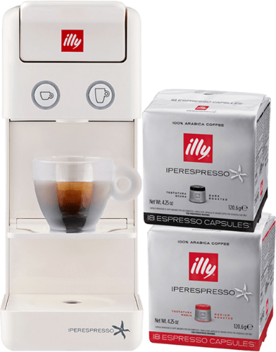 promozione-macchina-illy-iperespresso-y3-espressocoffee-bianca-86-capsule