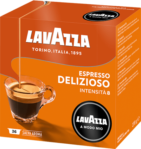 Immagine di 9 confezioni da 36 capsule Delizioso Lavazza A Modo Mio 