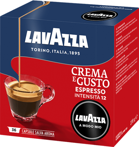 Immagine di 36 capsule Lavazza A Modo Mio Qualità Crema & Gusto