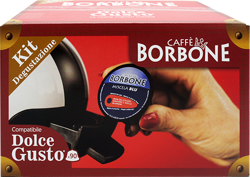 Immagine di Kit degustazione Borbone compatibili Nescafé Dolce Gusto 90 capsule 