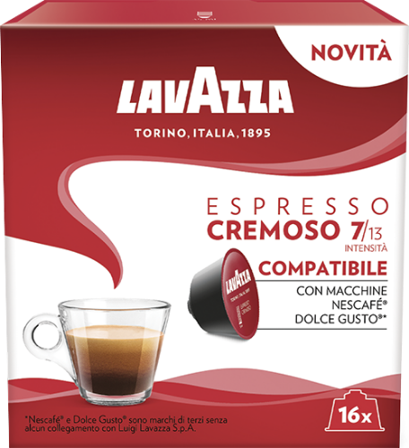 Immagine di 16 capsule Lavazza® Espresso Cremoso compatibili Nescafé® Dolce Gusto®