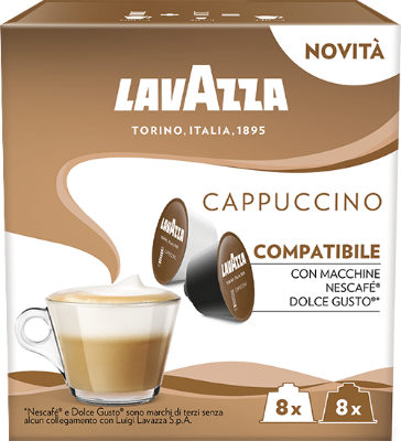 Vendita online di capsule Lollo Caffè PassioneDolce compatibilie Dolce Gusto  di Cappuccino - E-Shop Negozio online di Cialde e Capsule compatibili