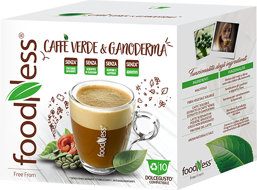 Foodness 10 capsule Caffè Verde e Ganoderma compatibili Nescafé