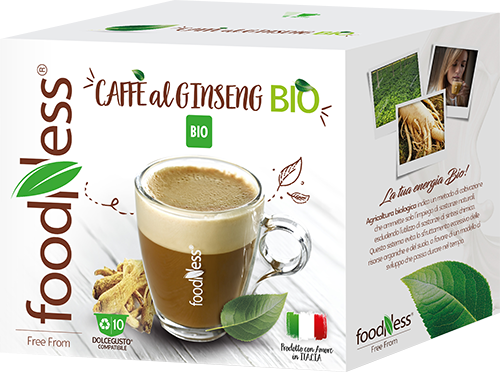Immagine di Foodness 10 capsule Caffè al Ginseng Bio compatibili Nescafé Dolce Gusto