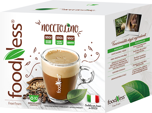 Foodness 10 capsule Nocciolino compatibili Nescafé Dolce Gusto