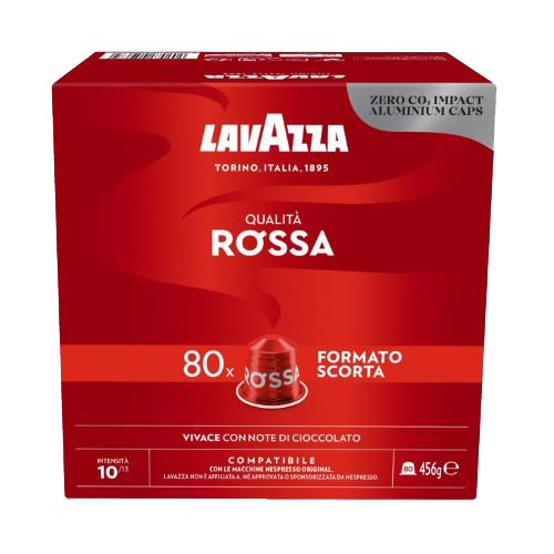 80 capsule Qualità Rossa Lavazza compatibili Nespresso