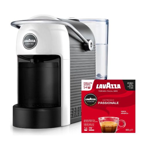 Immagine di Macchina caffè JOLIE Bianca + 216 capsule Lavazza A Modo Mio Passionale con Spedizione Gratis