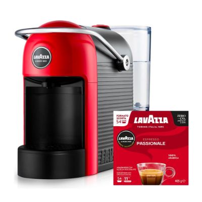 Macchina caffè JOLIE Rossa + 216 capsule Lavazza A Modo Mio Passionale con Spedizione Gratis