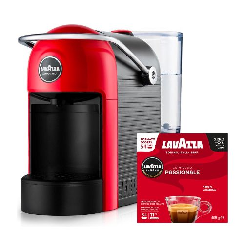 Immagine di Macchina caffè JOLIE Rossa + 216 capsule Lavazza A Modo Mio Passionale con Spedizione Gratis