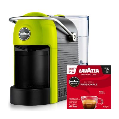 Macchina caffè JOLIE Lime + 216 capsule Lavazza A Modo Mio Passionale con Spedizione Gratis