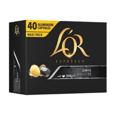 Visualizza i dettagli per 200 Capsule Caffè ONYX L'OR Espresso - Capsule in Alluminio compatibili Nespresso 200 Capsule Caffè ONYX L'OR Espresso - Capsule in Alluminio compatibili Nespresso