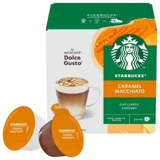 Visualizza i dettagli per Starbucks® Caramel Macchiato by Nescafé® Dolce Gusto® 12 capsule Starbucks® Caramel Macchiato by Nescafé® Dolce Gusto® 12 capsule