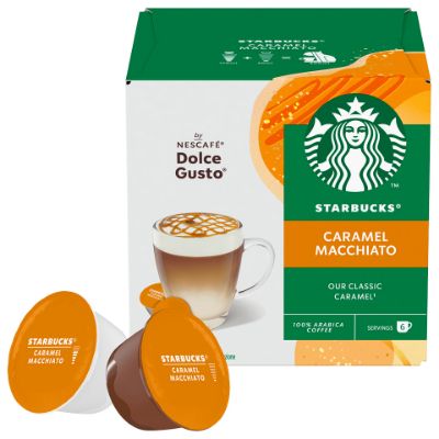 Visualizza i dettagli per Starbucks® Caramel Macchiato by Nescafé® Dolce Gusto® 12 capsule Starbucks® Caramel Macchiato by Nescafé® Dolce Gusto® 12 capsule