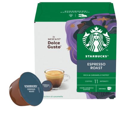 Visualizza i dettagli per Starbucks® Espresso Roast by Nescafé® Dolce Gusto® 12 capsule Starbucks® Espresso Roast by Nescafé® Dolce Gusto® 12 capsule