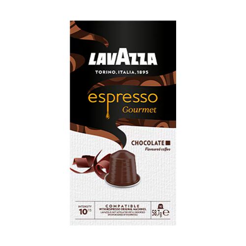 Immagine di 10 capsule Espresso Gourmet Chocolate Lavazza compatibili Nespresso
