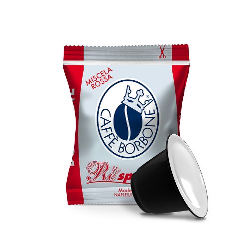 Immagine di Caffè Borbone Respresso Rossa 100 capsule compatibili Nespresso