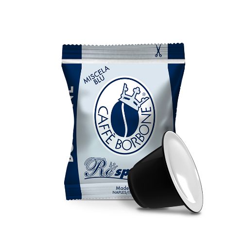 Immagine di Caffè Borbone Respresso Blu 100 capsule compatibili Nespresso