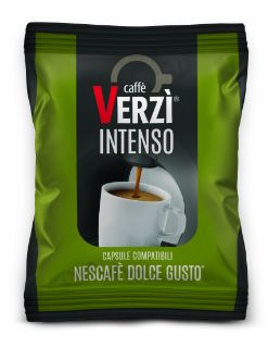 50 Capsule caffè Verzì miscela Intenso Monodose compatibile Dolce Gusto