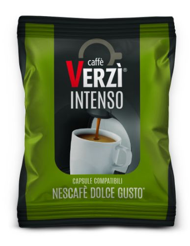 Immagine di 50 Capsule caffè Verzì miscela Intenso Monodose compatibile Dolce Gusto