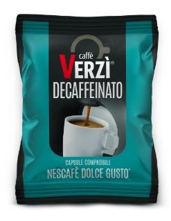 50 Capsule caffè Verzì miscela Decaffeinato Monodose compatibile Dolce Gusto