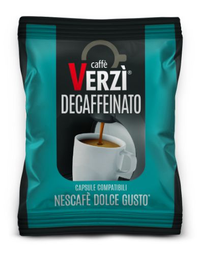 Immagine di 50 Capsule caffè Verzì miscela Decaffeinato Monodose compatibile Dolce Gusto
