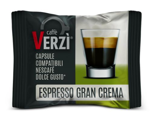 Immagine di 30 Capsule caffè Verzi Espresso Gran Crema Monodose compatibile Dolce Gusto