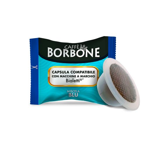 Immagine di 100 capsule Borbone Blu Compatibili Bialetti