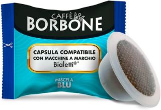 100 capsule Borbone Blu Compatibili Bialetti