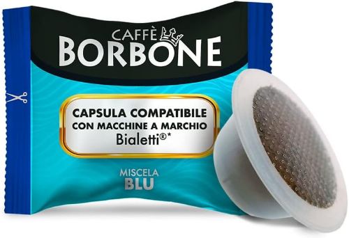 Immagine di 100 capsule Borbone Blu Compatibili Bialetti