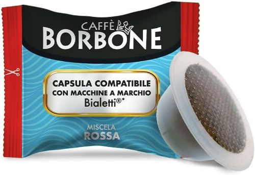 Immagine di 100 capsule Borbone Rossa Compatibili Bialetti
