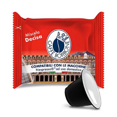 100 Capsule Caffè Borbone miscela DECISA compatibili Nespresso