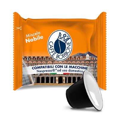 100 Capsule Caffè Borbone miscela NOBILE compatibili Nespresso