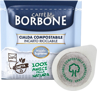 100 Cialde ESE 44mm Caffè Borbone miscela SUPREMA