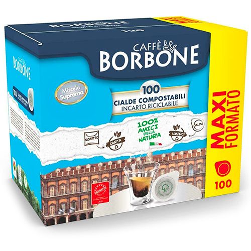 Immagine di 100 Cialde ESE 44mm Caffè Borbone miscela SUPREMA