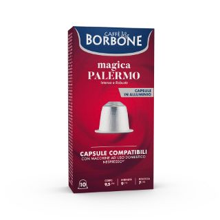 100 Capsule In Alluminio Caffè Borbone miscela MAGICA PALERMO compatibili Nespresso