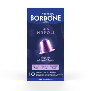 100 Capsule In Alluminio Caffè Borbone miscela MIA NAPOLI compatibili Nespresso