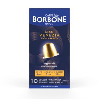 100 Capsule In Alluminio Caffè Borbone miscela CIAO VENEZIA compatibili Nespresso