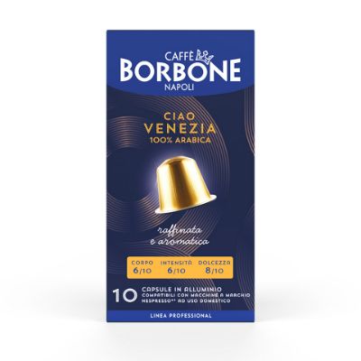 100 Capsule In Alluminio Caffè Borbone miscela CIAO VENEZIA compatibili Nespresso
