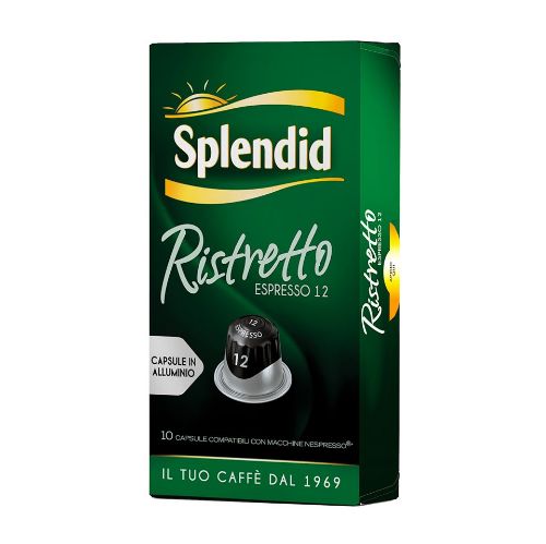 150 Capsule in alluminio Splendid Ristretto Compatibili Nespresso